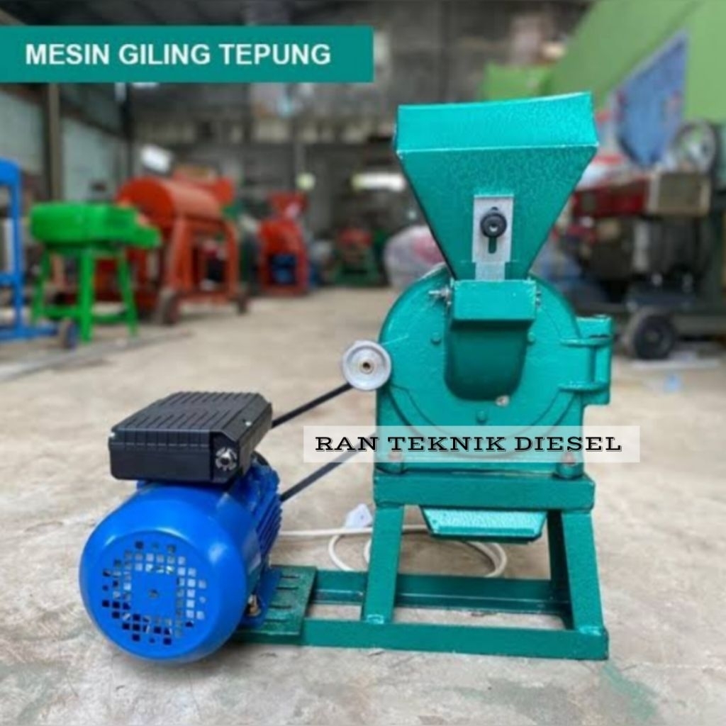 MESIN GILING TEPUNG FFC 15 DISK MILL+ DINAMO ELEKTRO 1HP