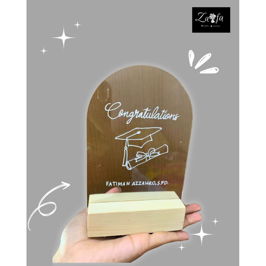 Akrilik mini | Gift Wisuda | hadiah ulang tahun
