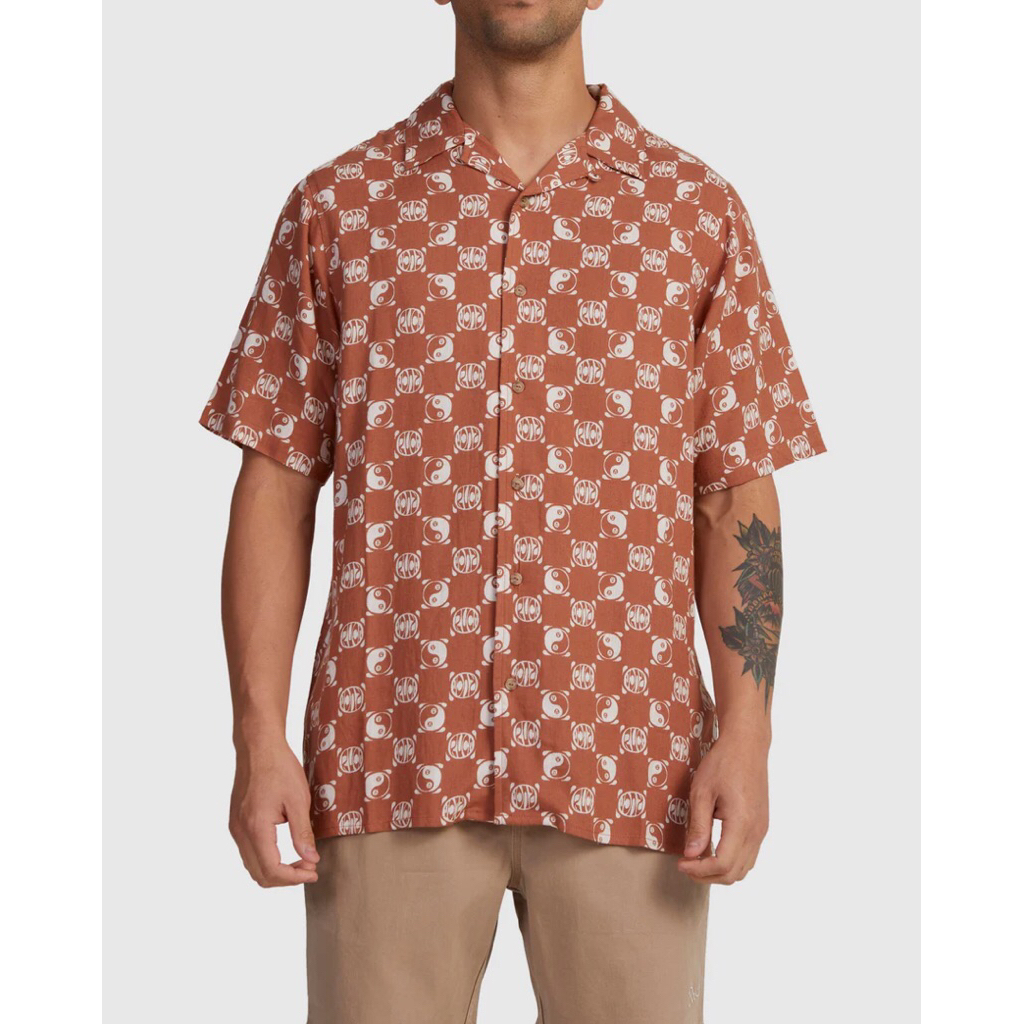 kemeja RVCA woven tops original