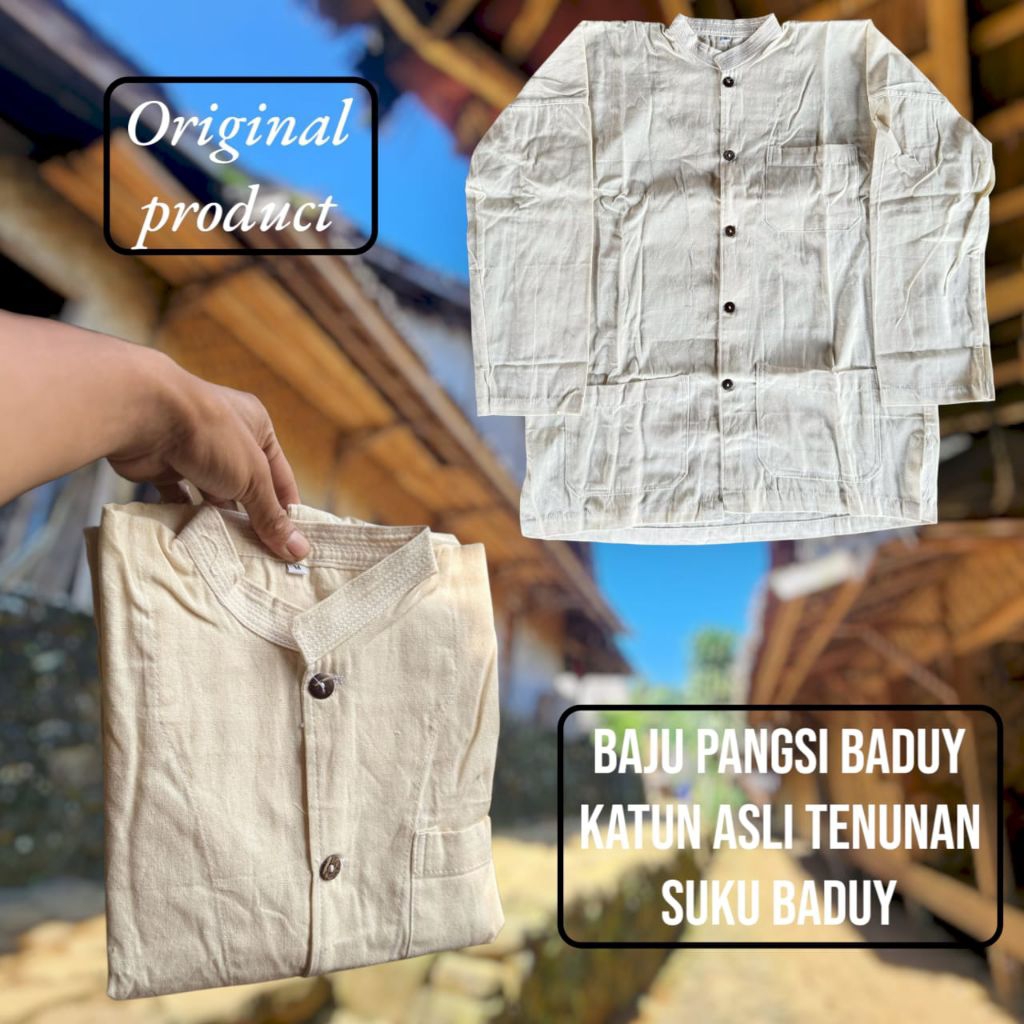 atasan baju pangsi baduy baju adat suku baduy