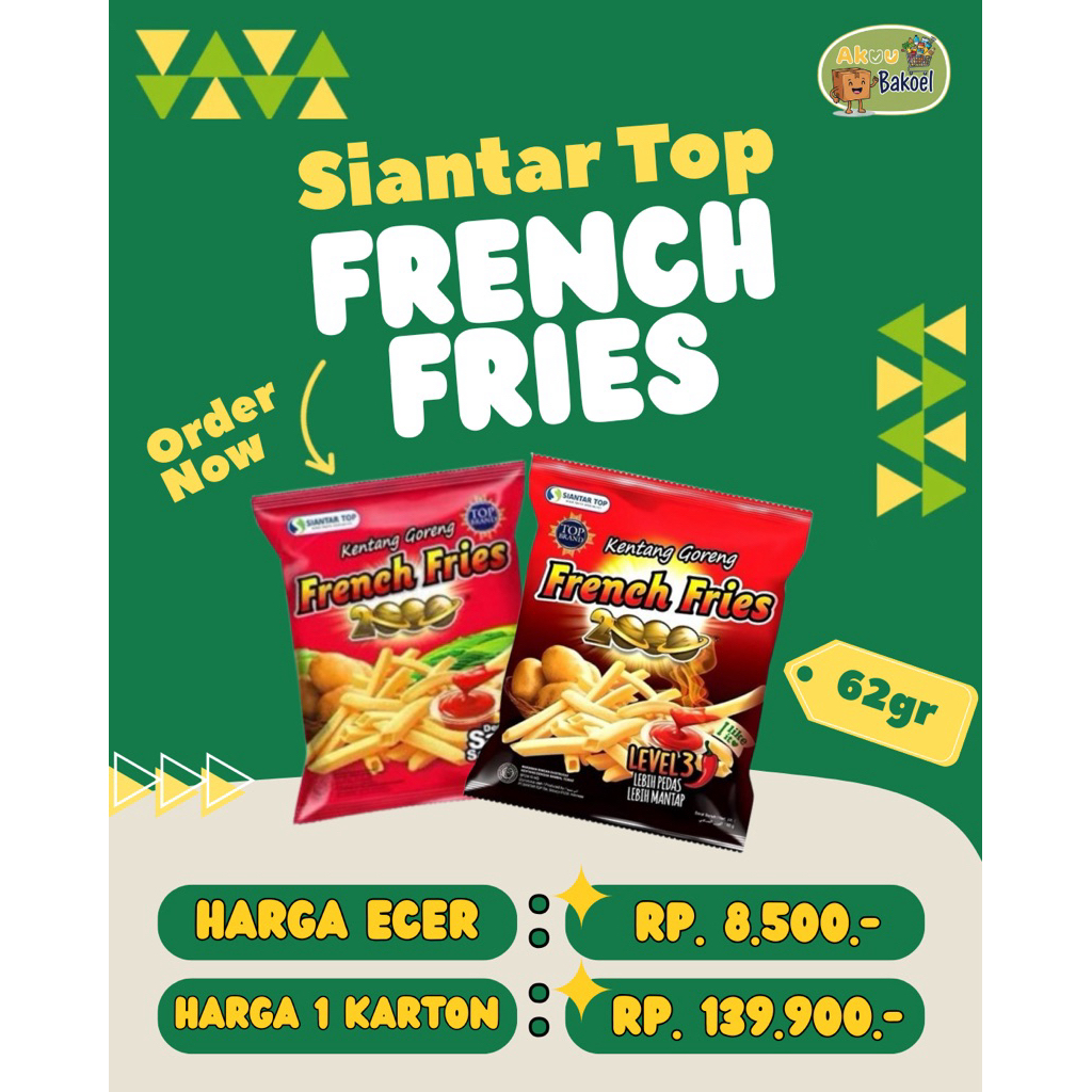 

French Fries 2000 Kentang Goreng 62gr