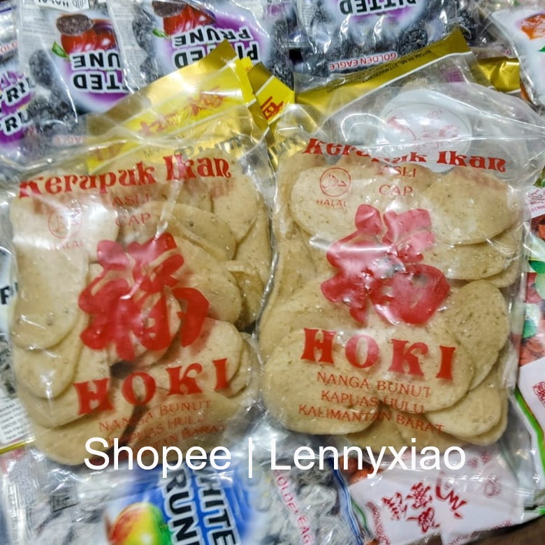 

Kerupuk Ikan Belida HOKI Nanga Bunut Belidak Belidaaakk Belidaaaa Belido Pipih Lopis khas Kapuas Hulu HALAL