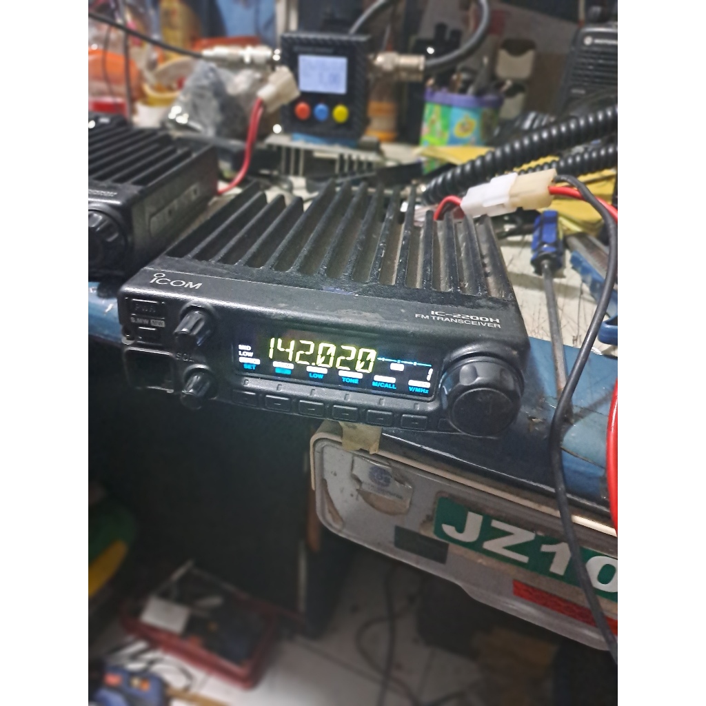Radio RIG Icom IC2200H Lcd Modif Warna  Frekuensi VHF DAN AIR Band ICOM IC2200 H