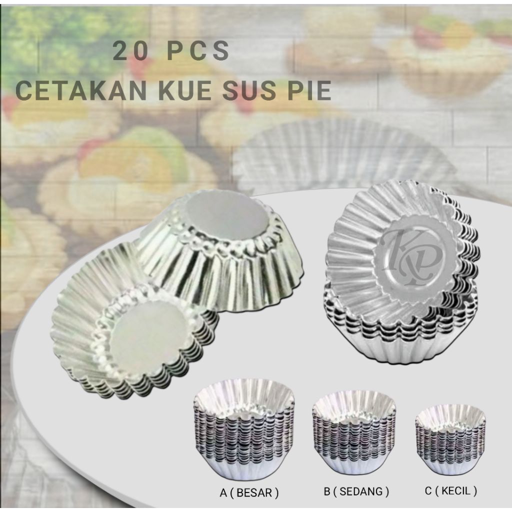 CETAKAN PIE BUAH / CETAKAN PIE SUSU ISI 20 PCS