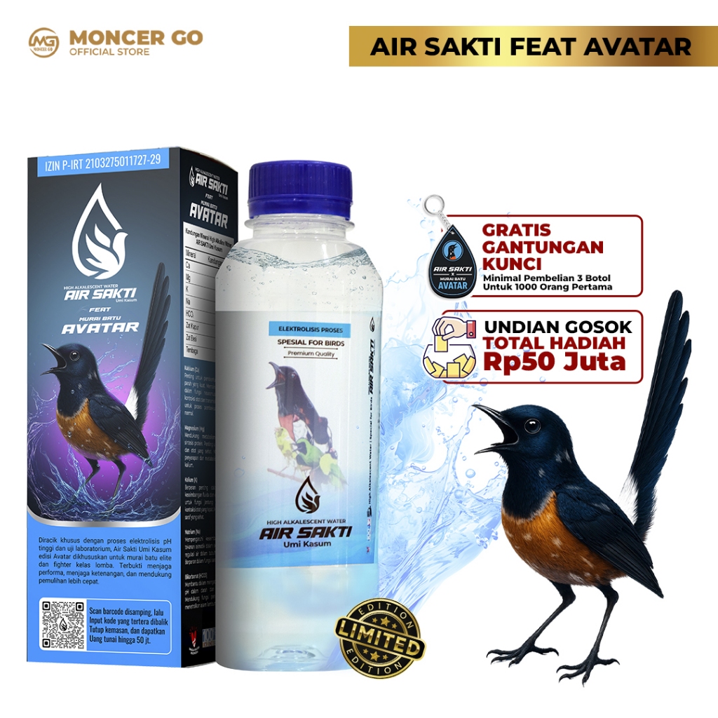 

Air Sakti By Umi Kasum Anti Oksidan Tinggi 250mL Untuk Minum Burung Sehat dan Juara
