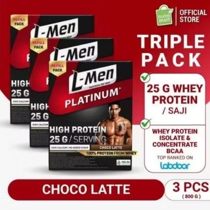 L-Men platinum cineplex 25gr whey protein +BCAA