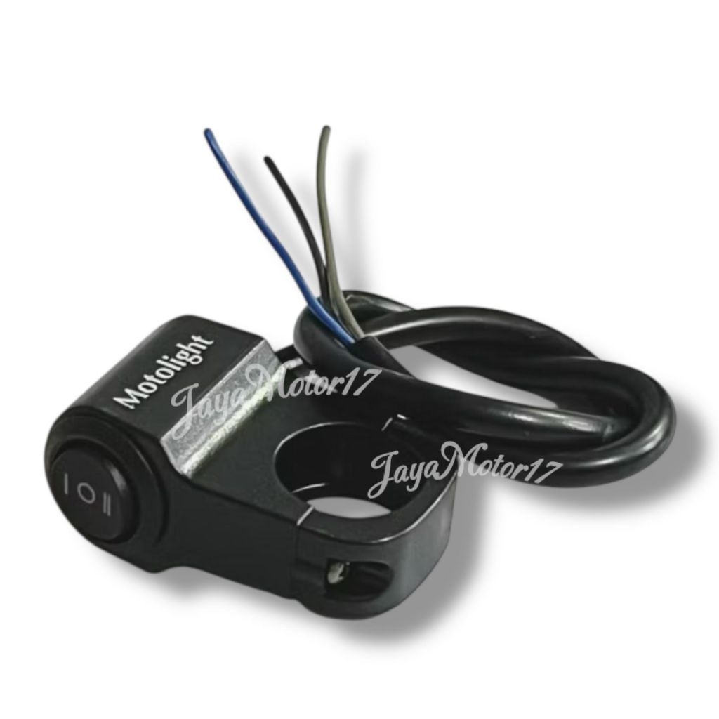 SAKLAR STANG 3 MODE ON OFF ON KLEM STANG SAKLAR LAMPU 3 FUNGSI BAHAN ALMUNIUM MOTOLIGHT 1 PCS saklar