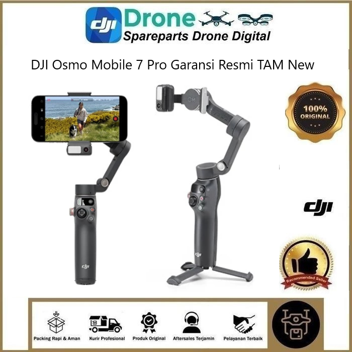 DJI Osmo Mobile 7 Pro Garansi Resmi TAM - DJI Osmo Mobile 7 Pro Original New