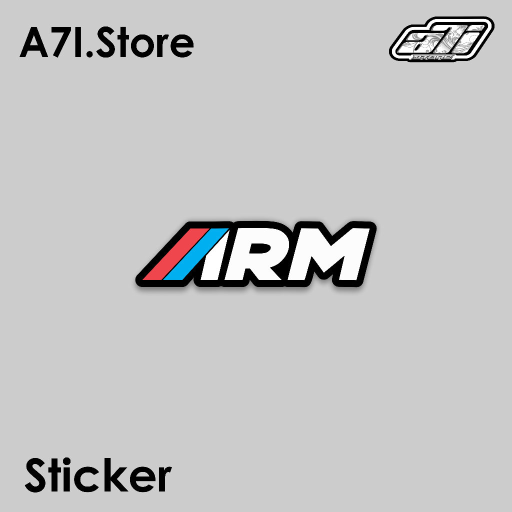 Sticker Logo ARM Sticker variasi Sticker racing Sticker sponsor Stiker brand Sticker print&cut Vinyl