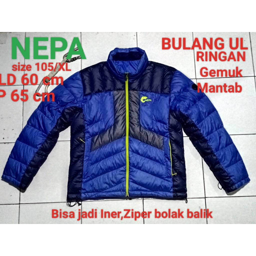Jaket Gunung Bulang hangat NEPA UL Bisa jadi iner Original Bekas Pakai