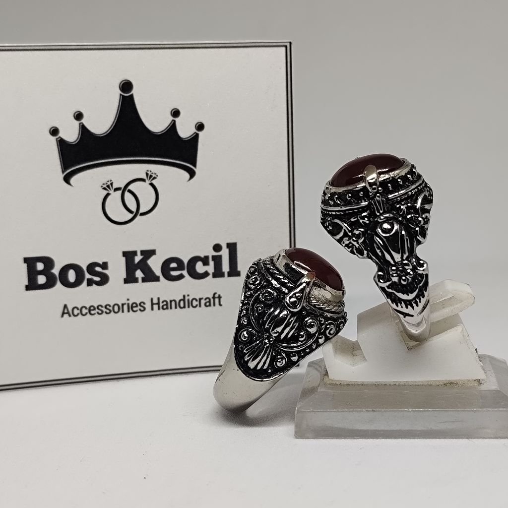 cincin akik batu yaman madu cakra bali asli natural / cincin cakra bali batu yaman madu murah meriah