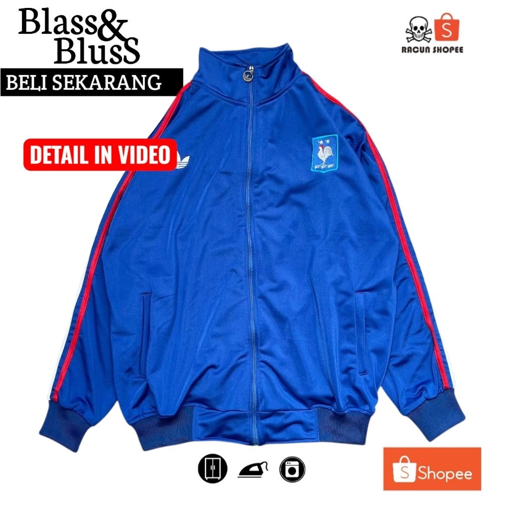 blass&bluss jaket tracktop blus prancis jaket running olahraga