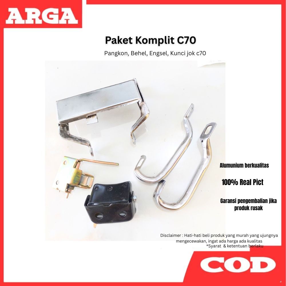Paket Pangkon Jok C70 Set Kunci Jok C70 set Behel C70 set engsel jok Komplit