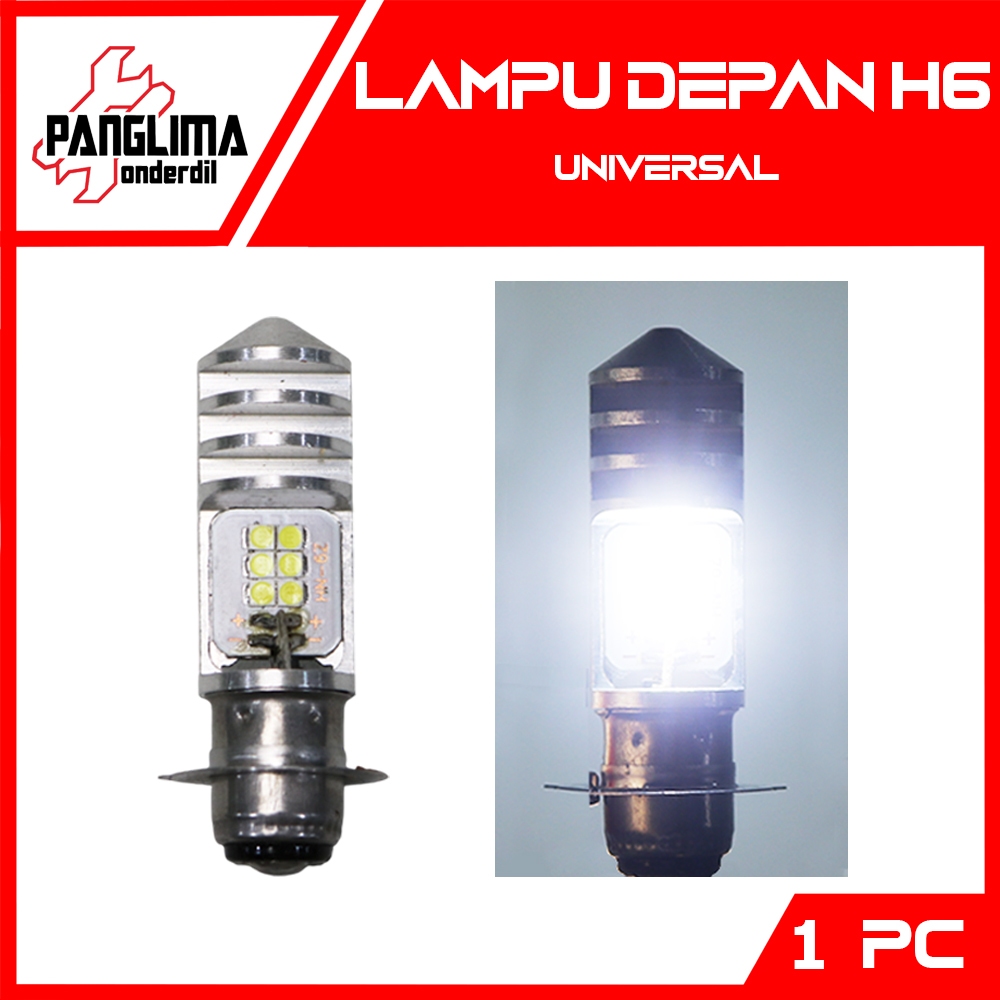 Lampu Depan H6 Universal Bohlam Lamp LED CR7 CR 4510 18 Watt H 6 M5 T19 CR7 Laser Jauh Dekat High Lo