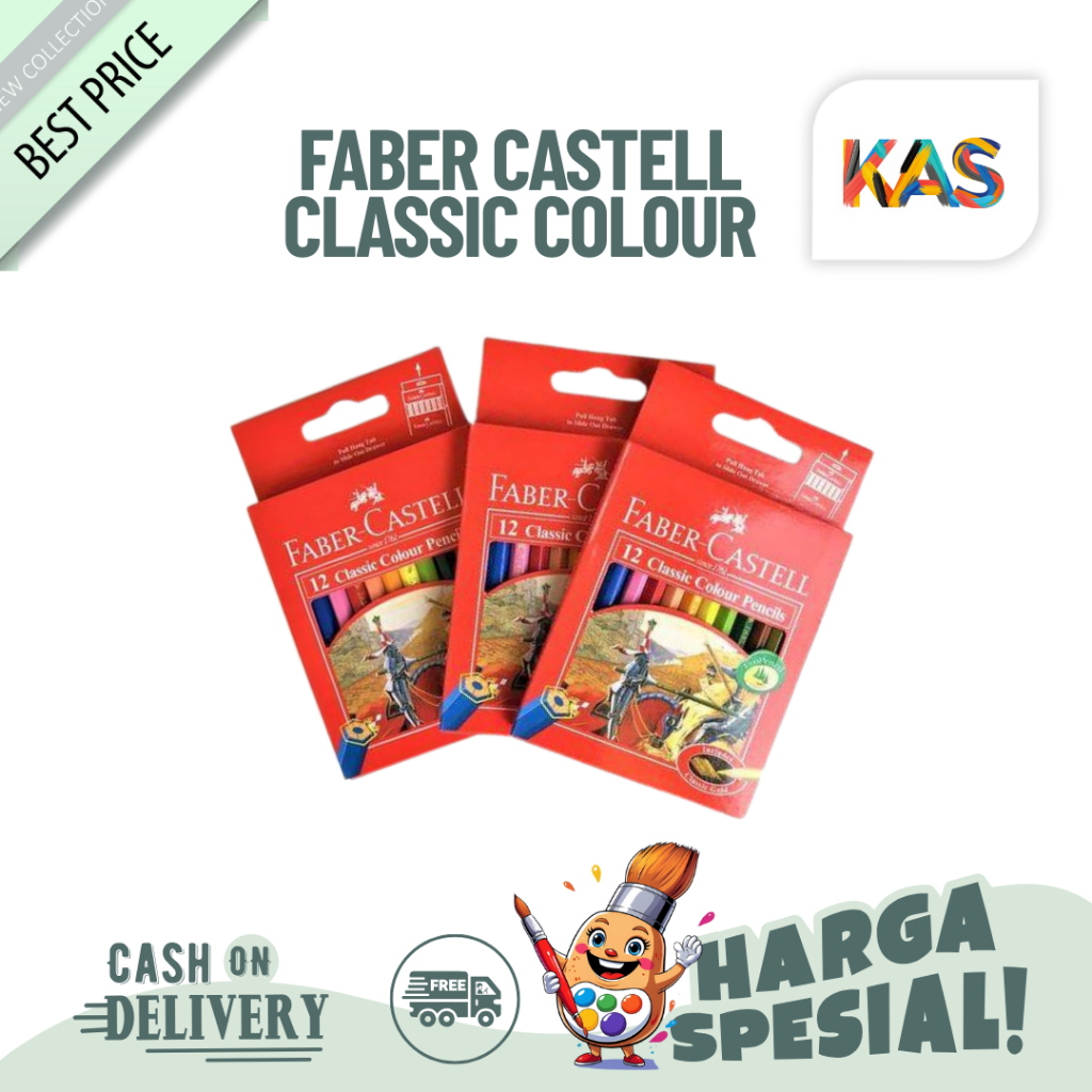 

Pensil Warna Faber Castell Classic Colour Pencils 12 Short-Kecil