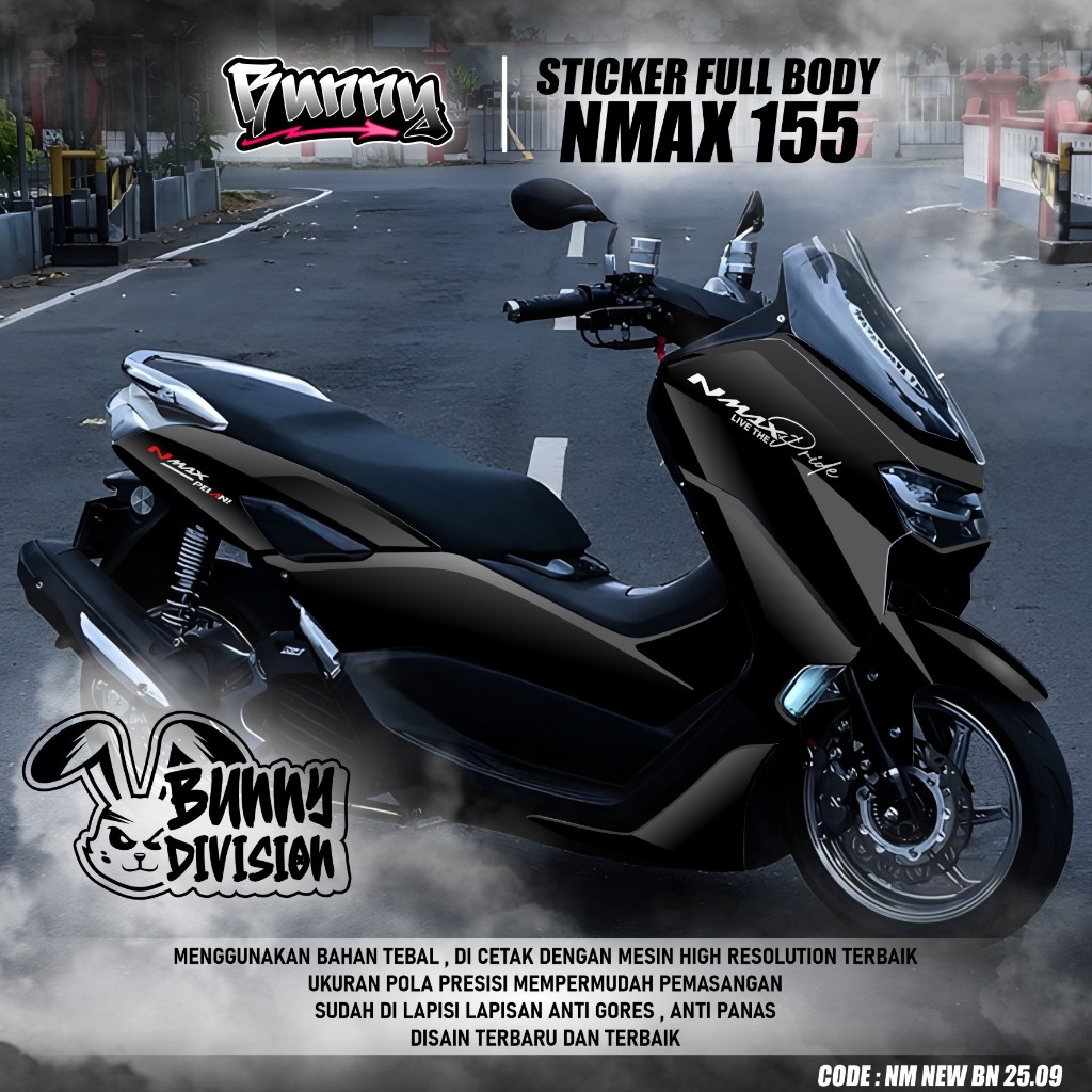 (COD) TERBARU Decal Sticker Motor Yamaha Nmax 155 New 2020 2021 2022 2023 2024 Full body - Stiker Sk