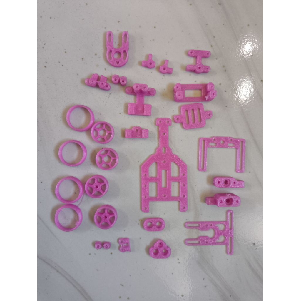 part 3d print rc rwd drift 1:43