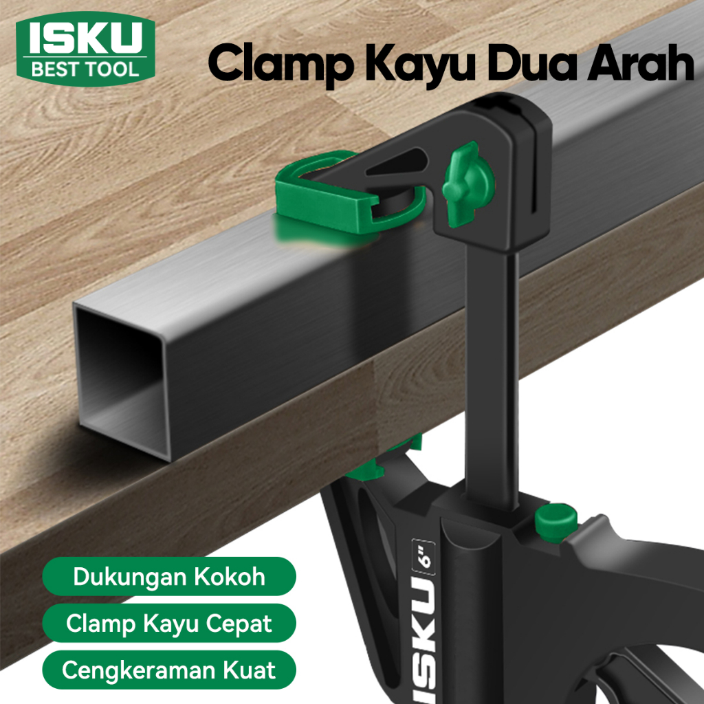 ISKU F Clamp Alat Klem Penjepit Kayu Panjang 6-24 inch Catok Klem F Alat Press Kayu Mini Klem Kayu