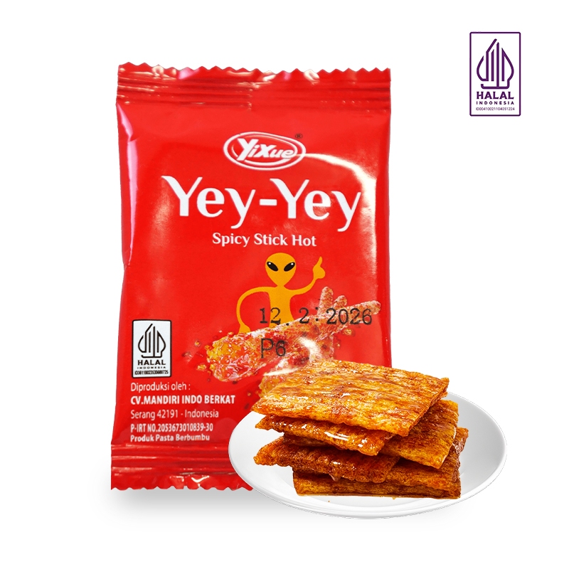 

Yixue Yey-Yey Spicy Stick Hot Pedas Nagin! Makanan Ringan Halal dengan Tekstur Kenyal