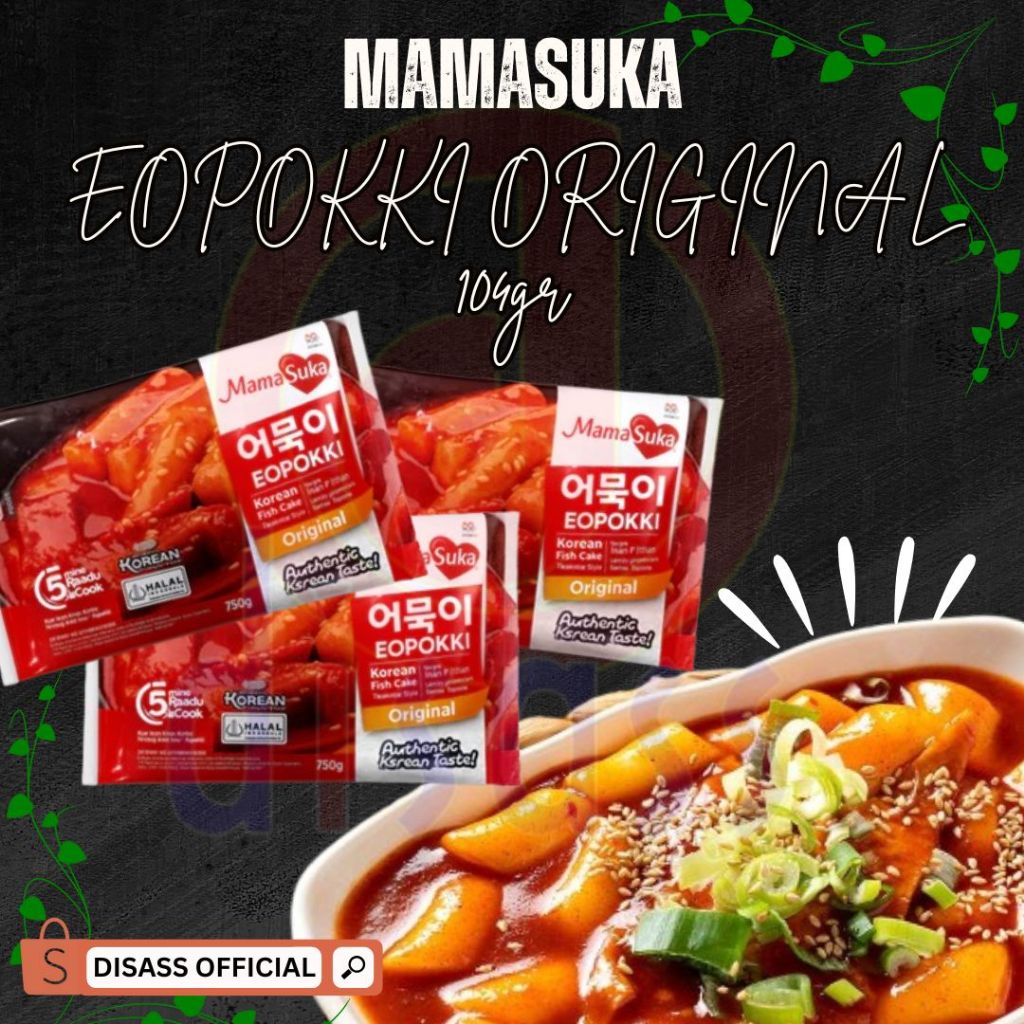 

MAMA SUKA EOPOKKI KOREAN FISH CAKE TOPOKKI 104GR - DISASS JOGJA