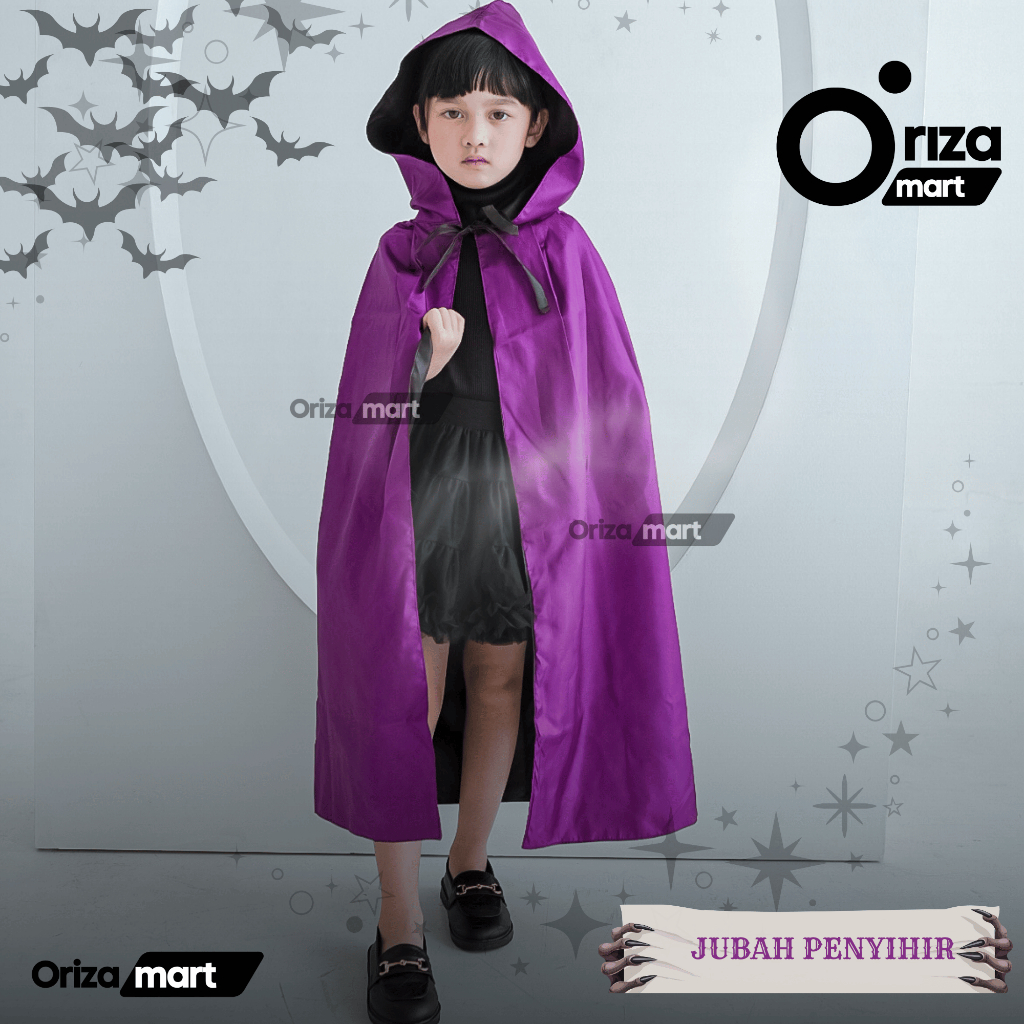 PENYIHIR UNGU | JUBAH PENYIHIR | PENYIHIR ANAK | COSPLAY PENYIHIR