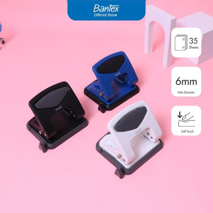 

Bantex Pembolong Kertas 2 Lubang / Punch Muat 25 Lembar Dengan Soft Touch Locking System BD6252