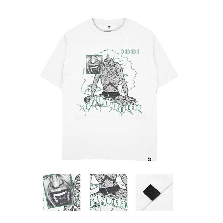EVIL ARMY T-SHIRT - TSOS NEUTRAL GROUND H25 WHITE