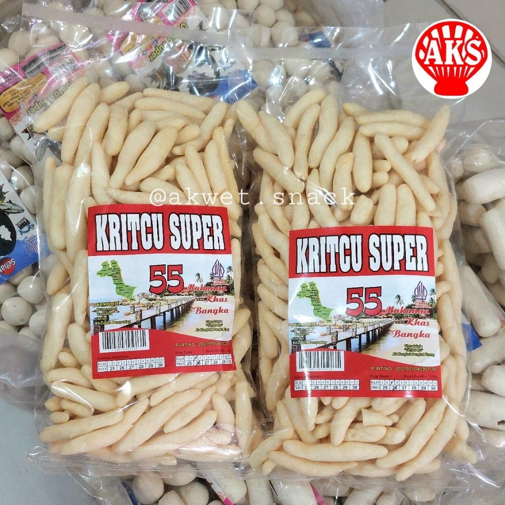 

Akwet Snack | Kritcu Super 55 250gr Makanan Snack khas Bangka