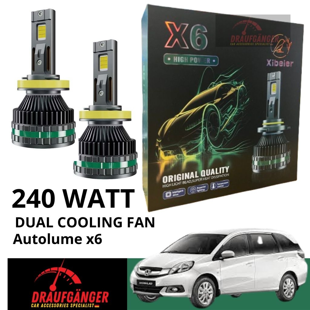LED Headlight Honda Mobilio 240 Watt Autolume X6 Original PnP Honda Mobilio