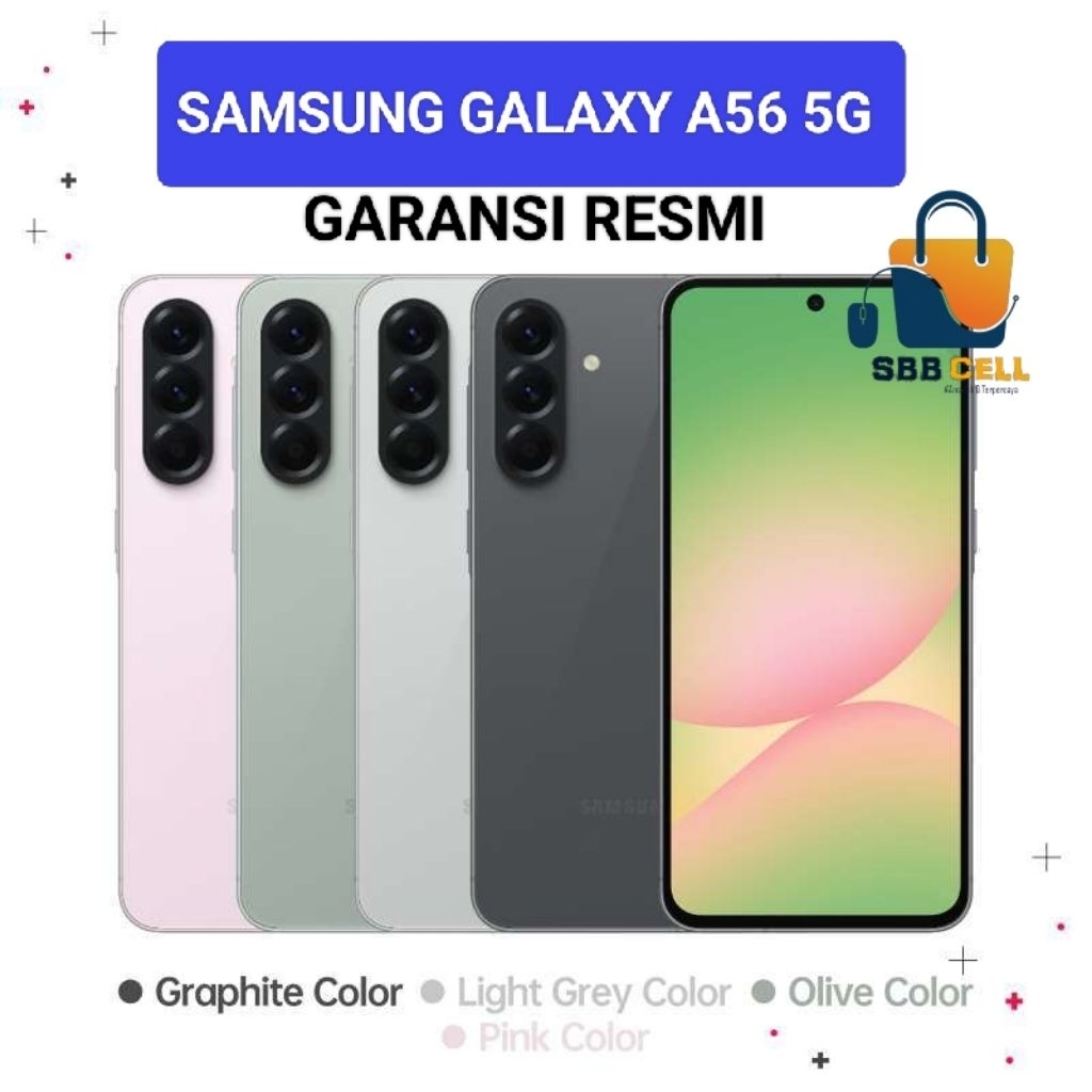 HP SAMSUNG GALAXY A56 5G 12/256 GB - SAMSUNG A 56 5G RAM 12GB ROM 256GB GARANSI RESMI