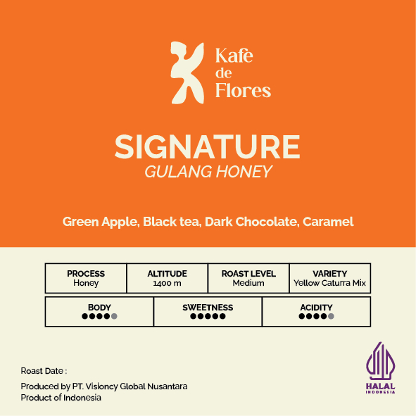 

Coffee Arabica Beans - Signature - Yellow Caturra Kopi Manggarai - Kafe De Flores