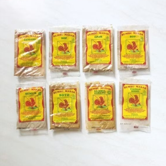 

Bumbu Tekwan Model Malbi Bistik Opor Soto Sop Sambal Rendang Semur dll cap Ayam Asli Palembang