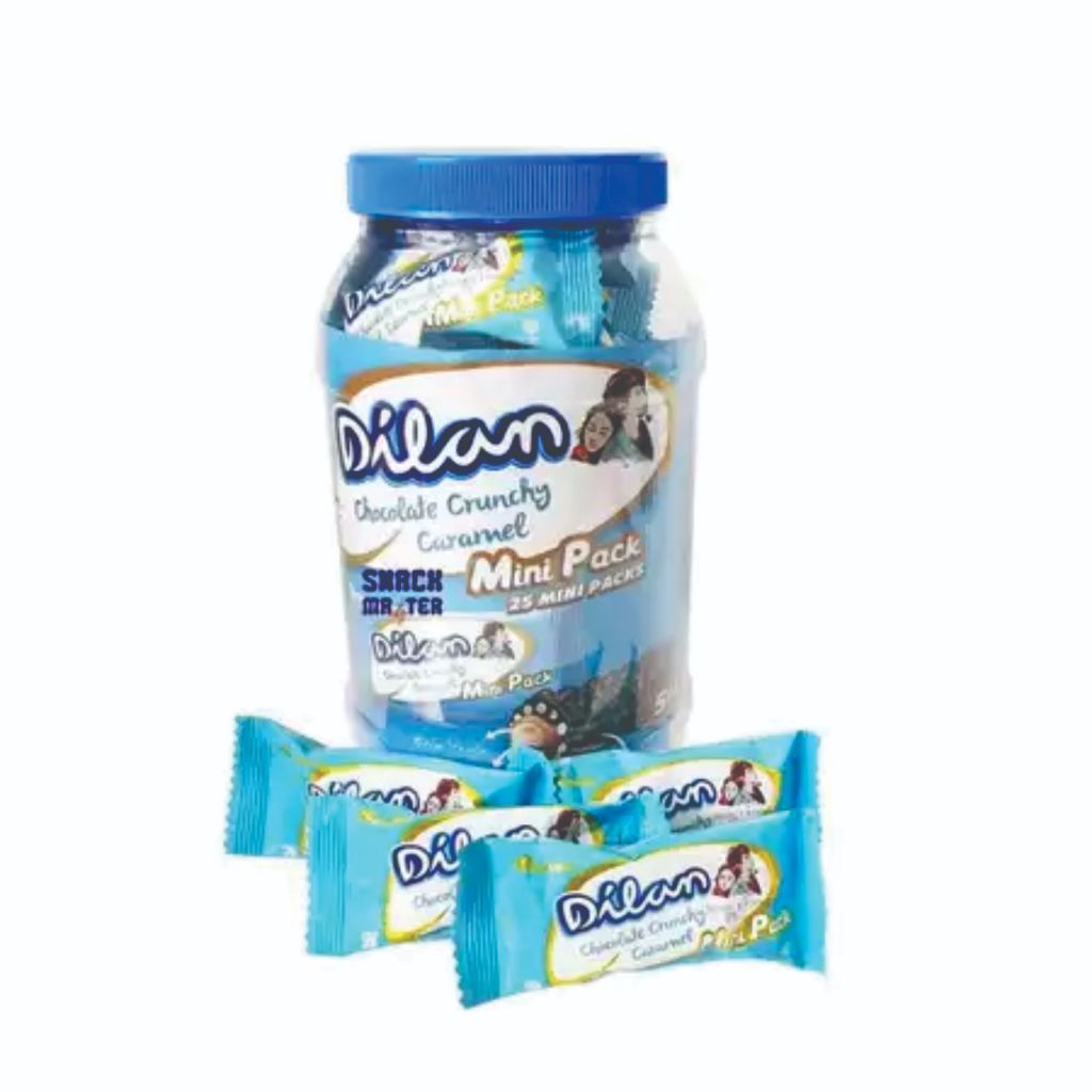 

DILAN COCHOLATE CRUNCY CARAMEL MINI PACK JAR ISIS 25 PCS REAL PICT