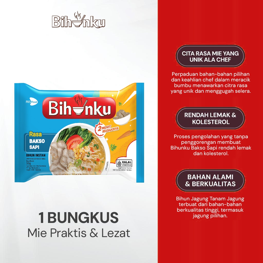 

Paket Bundling - Bihunku Instan - Bakso - 50gr - 6pcs