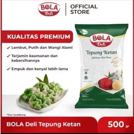 

Bola Deli Tepung Beras Dan Tepung Ketan 500gr