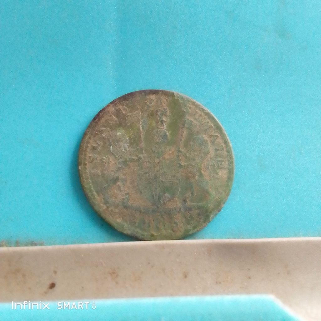 koleksi koin kuno 1 kepeng island of sumatra 1804