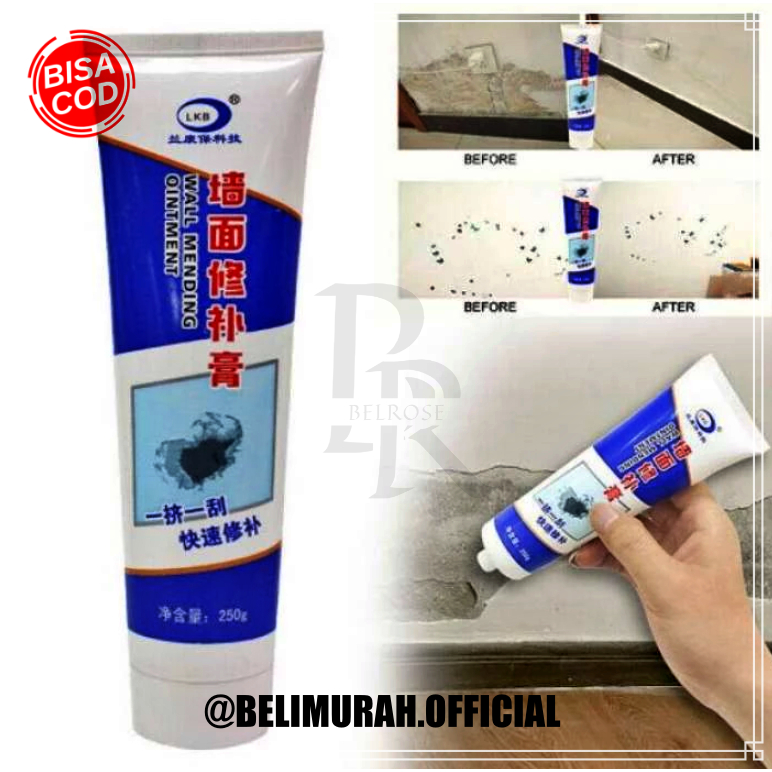 Dempul Dinding Tembok Retak 250g - Perekat Perbaikan Tembok Dinding Retak - Wall Repair Cream Paste