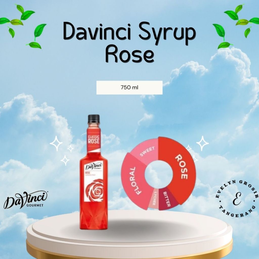 

Davinci Syrup Rose 750 ml - Sirup Rasa Mawa