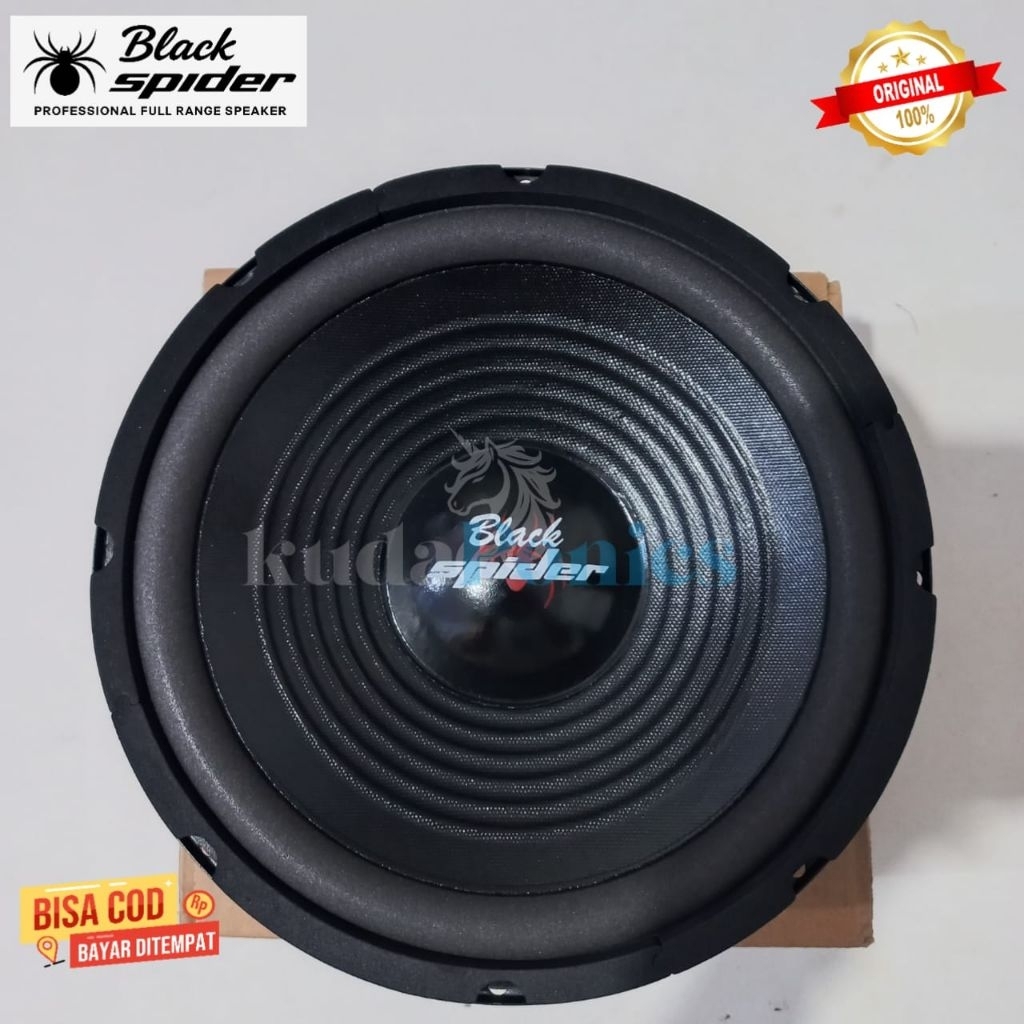 Speaker Black Spider 1010 WF 10 Inch 500 Watt 8 Ohm Original - Speaker Sound System Audio Woofer