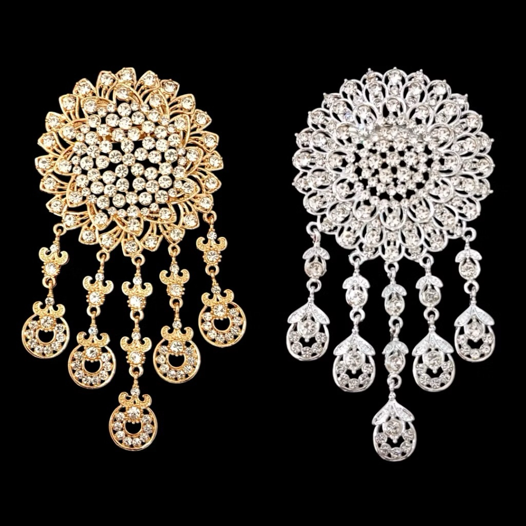 Bros Kebaya jurai Etnik Kutu Baru / Bros Kutu Baru / Bros dada Kebaya