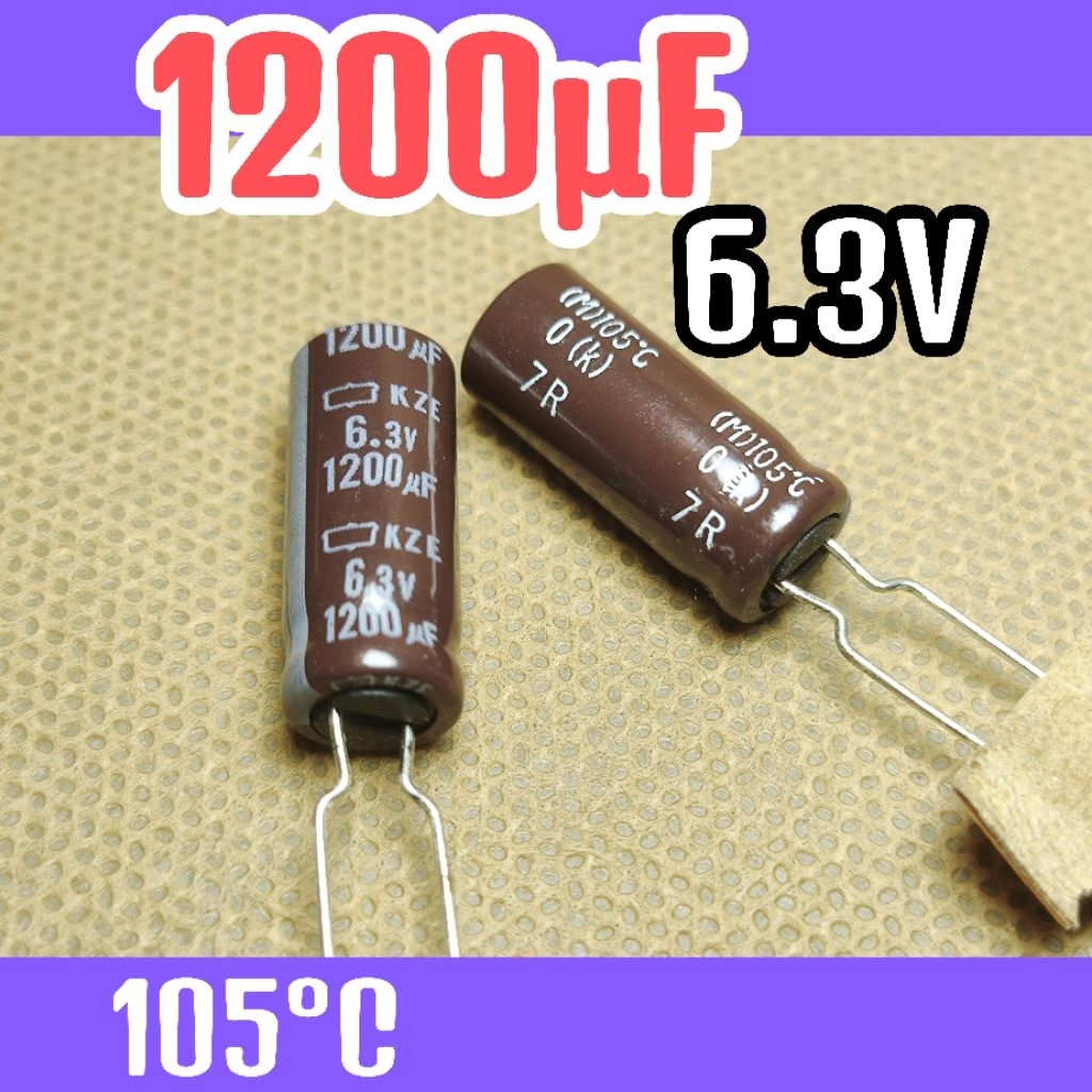 Kapasitor capasitor elko elco 6.3v 6,3v 1200uf 6.3v 1200uf 6,3v 6.3 volt ORIGINAL