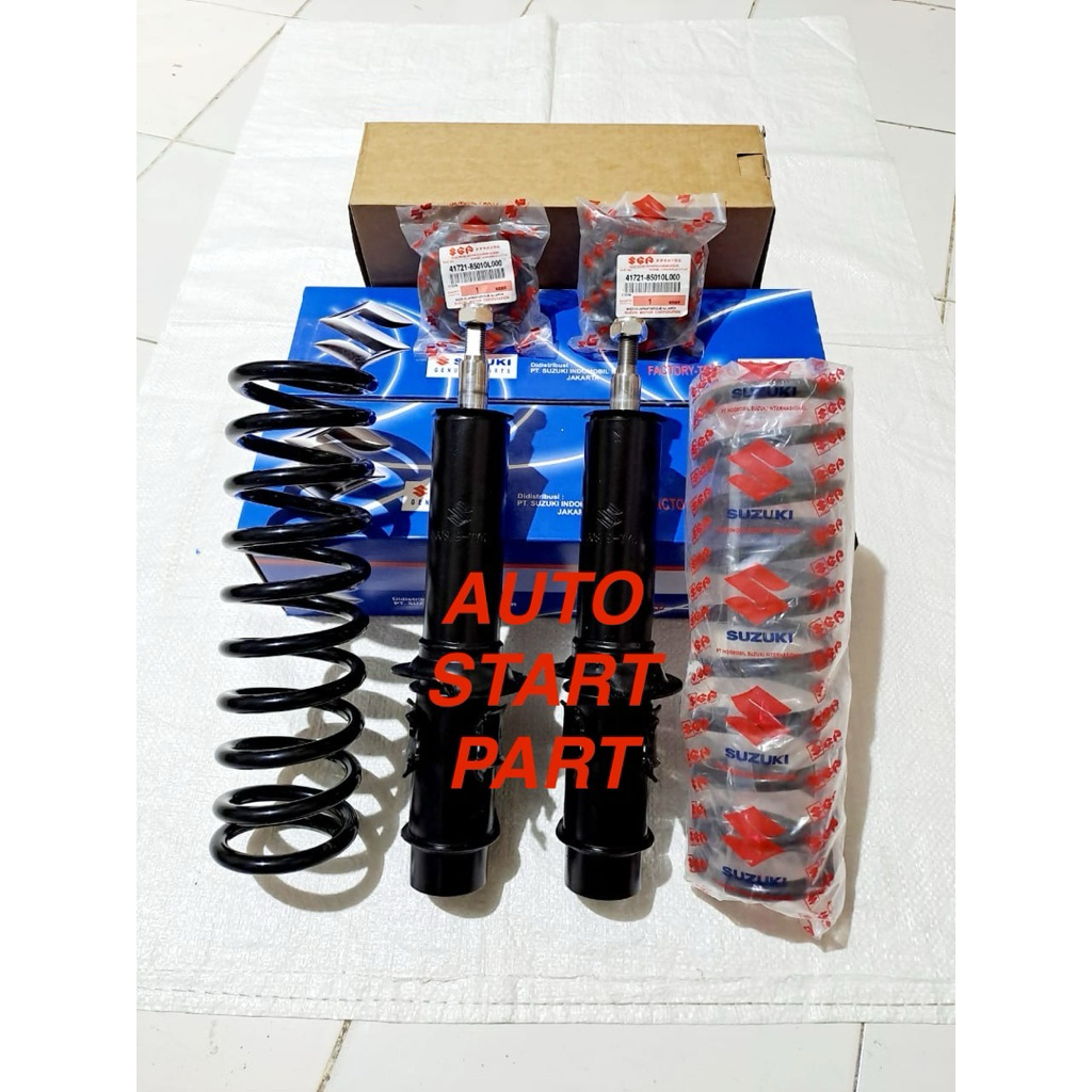 SHOCK BREAKER DEPAN SET + PER KEONG SET + KARET SUPPORT SET SUZUKI FUTURA / T120SS (SGP)