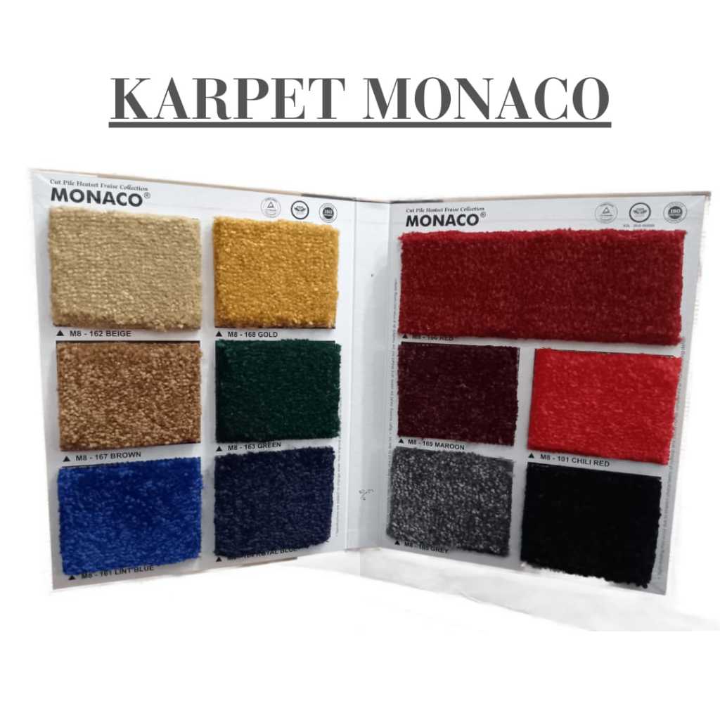 Karpet Meteran Monaco Lantai Lebar 4 meter / Karpet Lantai, Hotel, Kantor, Pameran, Pernikahan, Mush