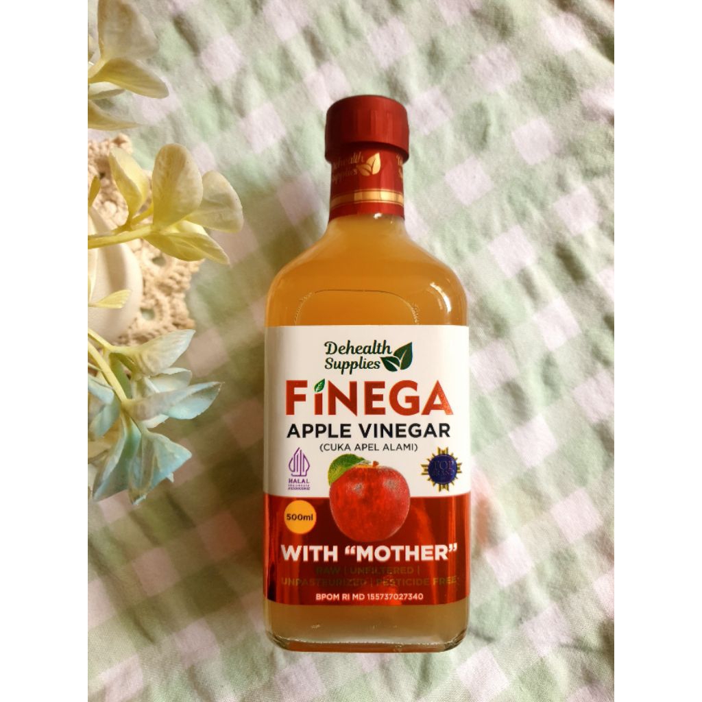 

FINEGA CUKA APEL - DEHEALTH SUPPLIES 500ml Botol Kaca