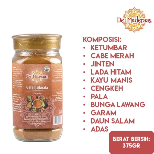 De Maderaas Curry Powder Rempah Garam Serbaguna 200 Gram