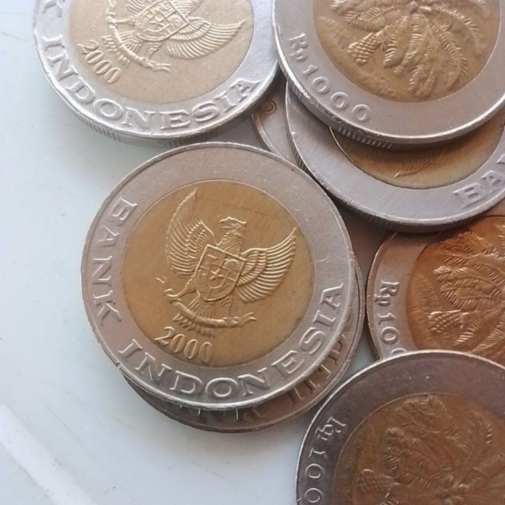 UANG KUNO ASLI 1000 KELAPA SAWIT MURAH TAHUN 2000