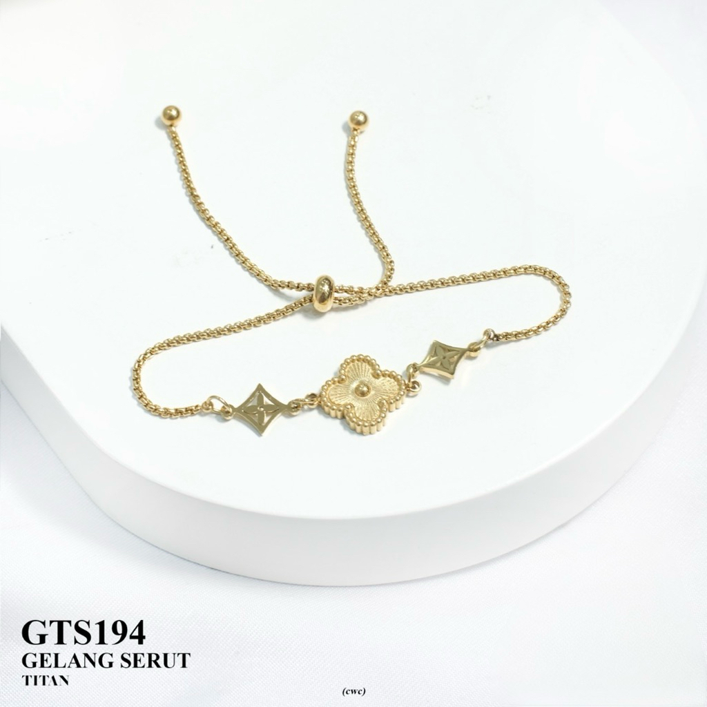 Gelang Serut Titanium Asli ori Import Kekinian Terlaris