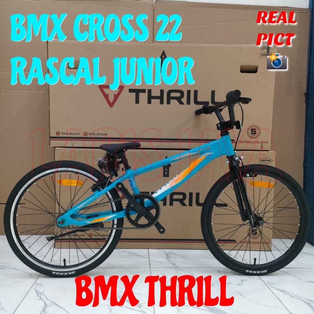 SEPEDA BMX THRILL RASCAL JUNIOR ORIGINAL BMX CROSS 22 INCH 20X1 38 SEPEDA BMX BALAP