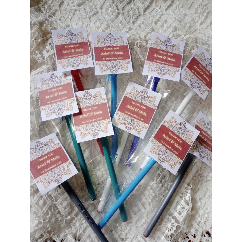 

souvenir pulpen isi 50 pcs best seller bisa custom nama