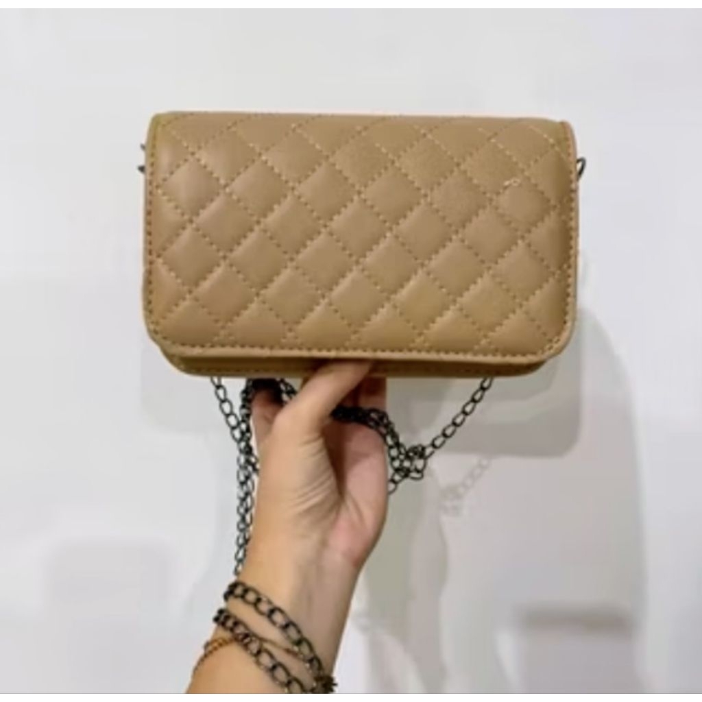 Tas slempang wanita tas tali rantai tas kekinian